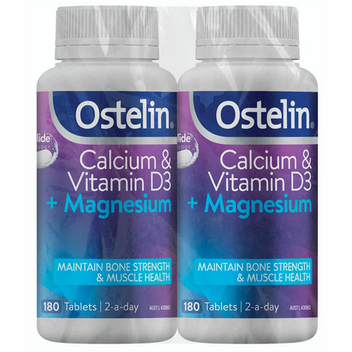 Ostelin Calcium & D3 + Magnesium 2 x 180 Tablets | Fairdinks