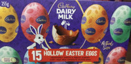 Cadbury Dairy Milk Hollow Easter Eggs 15 x 17G | Fairdinks