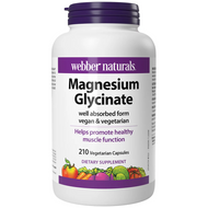 Webber Naturals Magnesium Glycinate 200MG 210 Capsules | Fairdinks
