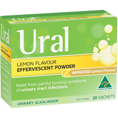 Ural Effervescent Powder 20 x 4G Sachets - Lemon | Fairdinks