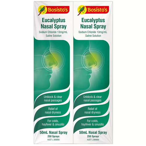 Bosisto's Eucalyptus Nasal Spray 2 x 50ML | Fairdinks