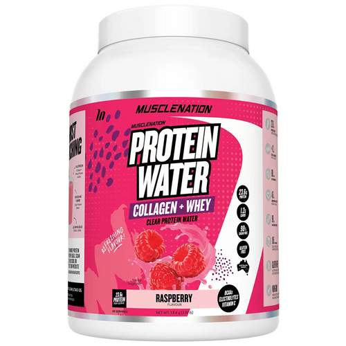 Muscle Nation Protein Water 1.8kg Raspberry | Fairdinks