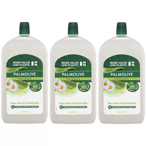 Palmolive Handwash Refill 3 x 1L - Aloe Vera And Chamomile | Fairdinks