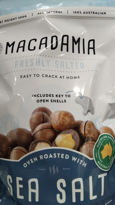 Fresh Macadamia Company Sea Salt Inshell Macadamias 500G | Fairdinks