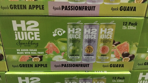 H2Juice Sparkling Juice Pack 330ML x12 | Fairdinks