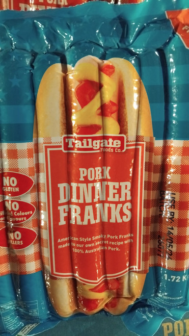 Tailgate Dinner Franks 1.72KG | Fairdinks
