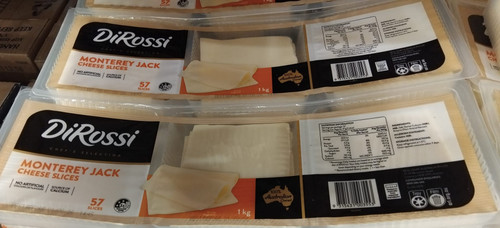 Dirossi MontereyJack Cheese Slices - 1KG | Fairdinks