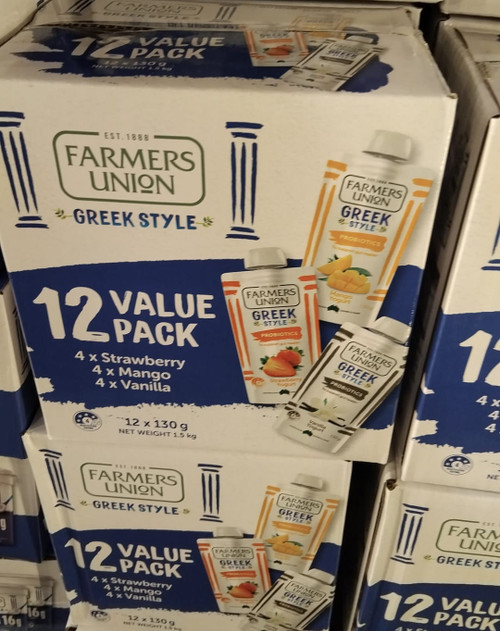 Farmers Union Greek Style Probiotics 12 x 130G | Fairdinks