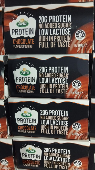 Arla Protein Chocolate Pudding 6 x 200G - 1.2KG | Fairdinks