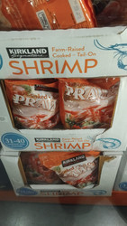Kirkland Signature Cooked Prawns Tail On 31/40 - 908G | Fairdinks