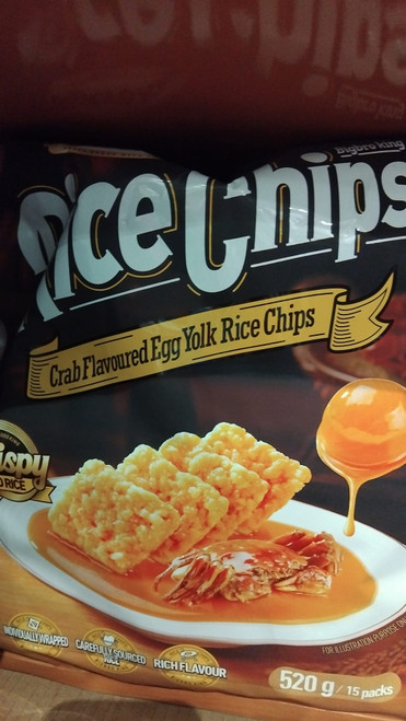 BigBro King Crab Flavour & Egg Yolk Rice Chips 520G | Fairdinks