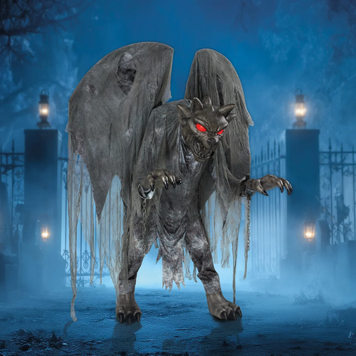 Animated Grim Stone Gargoyle 229CM / 7.5FT | Fairdinks