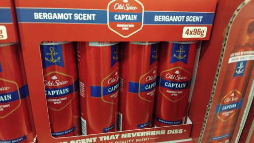 Old Spice Captain Deodorant Spray 4 x 96G | Fairdinks