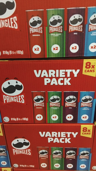 Pringles Variety 8x102G | Fairdinks