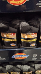 Dickies Men's Dri Tech Socks 5PK Shoe Size : 6-12 | Fairdinks