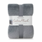 Berkshire Heathered Plush Blanket Queen 234 x 249 cm Grey | Fairdinks Berkshire Heathered Plush Blanket Queen 234 x 249 cm Grey | Fairdinks