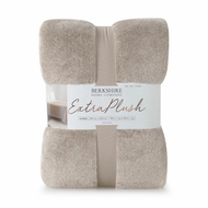 Berkshire Heathered Plush Blanket Queen 234 x 249 cm Linen | Fairdinks