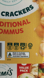 Yumi's Hommus Dip & Crackers 8 x 65G - 520G | Fairdinks