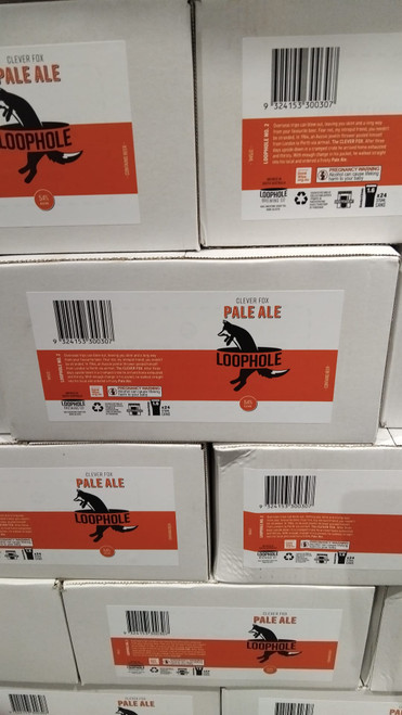 Loophole Clever Fox Pale Ale 24 x 375ML ABV 4.5% | Fairdinks
