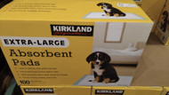 Kirkland Signature Absorbent Pads 100 Count ( 58CM x 76CM) | Fairdinks