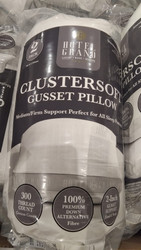 Hotel Grand Clustersoft Gusset Pillow 2 Pack | Fairdinks