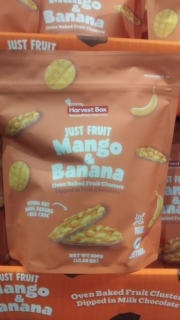 Harvest Box Just Fruit Choc Covered Mango & Banana 300G | Fairdinks