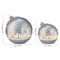 Glass Rotating Balls Set of 2 - Silver | Fairdinks Glass Rotating Balls Set of 2 - Silver | Fairdinks