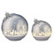 Glass Rotating Balls Set of 2 - Silver | Fairdinks Glass Rotating Balls Set of 2 - Silver | Fairdinks