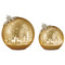 Glass Rotating Balls Set of 2 - Gold | Fairdinks Glass Rotating Balls Set of 2 - Gold | Fairdinks