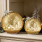 Glass Rotating Balls Set of 2 - Gold | Fairdinks Glass Rotating Balls Set of 2 - Gold | Fairdinks