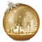 Glass Rotating Balls Set of 2 - Gold | Fairdinks Glass Rotating Balls Set of 2 - Gold | Fairdinks
