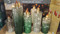 LED Glass Candles Set of 5 - Green | Fairdinks