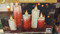 LED Glass Candles Set of 5 - Red | Fairdinks