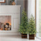 Pre-Lit Pine Tree Set of 2 91CM/3FT & 122CM/4FT | Fairdinks Pre-Lit Pine Tree Set of 2 91CM/3FT & 122CM/4FT | Fairdinks