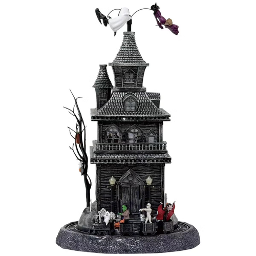 Animated Haunted Ghost House With Train 45CM | Fairdinks