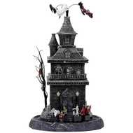 Animated Haunted Ghost House With Train 45CM | Fairdinks