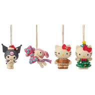 Jim Shore Licensed Hand-Painted Holiday Ornament Set 4 Piece Sanrio | Fairdinks