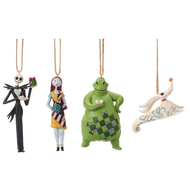Jim Shore Licensed Hand-Painted Holiday Ornament Set 4 Piece Nightmare | Fairdinks