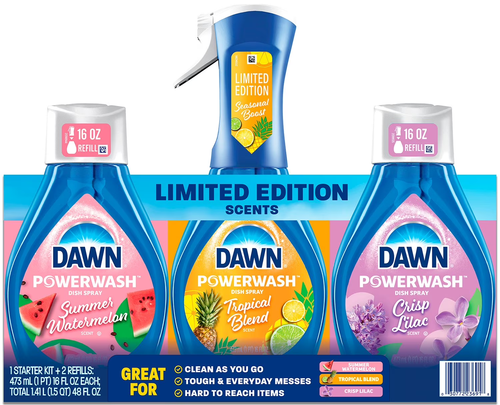 Dawn Powerwash Spring Scents X1 Starter kit + 2 Refills | Fairdinks