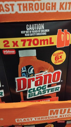 Drano Drain Clog Master 2 x 770ML | Fairdinks