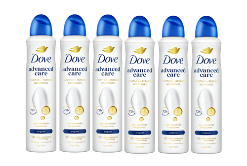 Dove Advanced Original Deo 6x250ML | Fairdinks