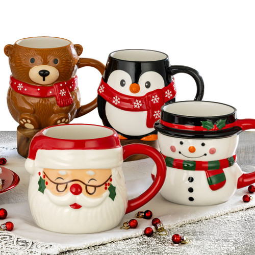 Signature Christmas Mugs 4 Packs | Fairdinks