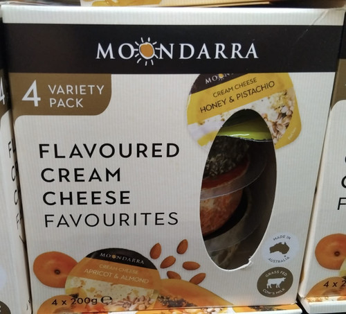 Moondarra Flavoured Cream Cheese 4 x 200G | Fairdinks