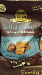 Potter Brothers Salted Caramels in Milk Chocolate 450G | Fairdinks