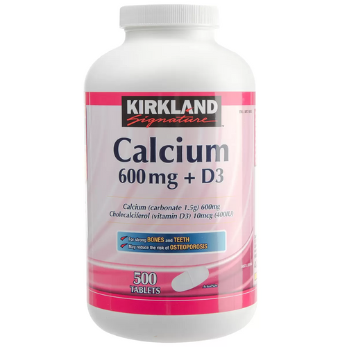 Kirkland Signature Calcium 600Mg + D3 500 COUNT | Fairdinks
