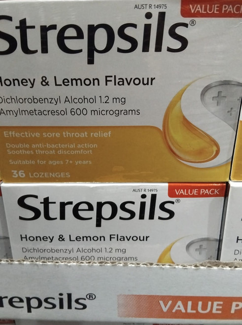 Strepsils Honey & lemon Lozenges 36 Count | Fairdinks