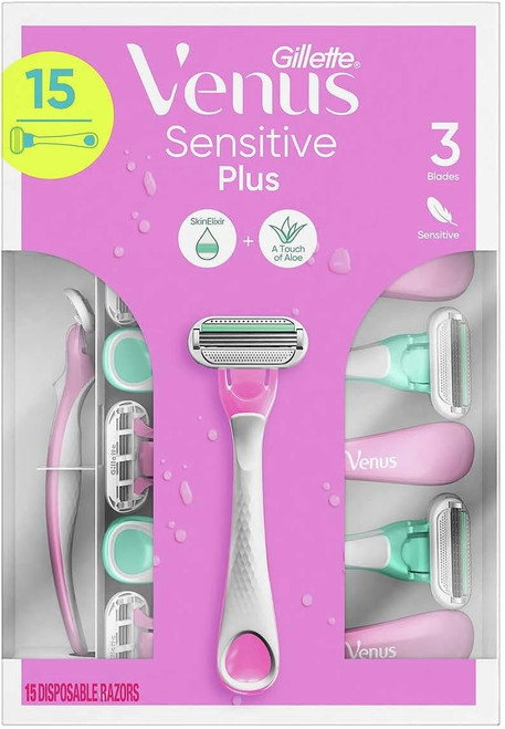 Gillette Venus Sensitive Disposable 15 Count | Fairdinks