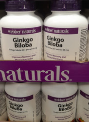 Webber Naturals Ginkgo Biloba 250 Tablets | Fairdinks