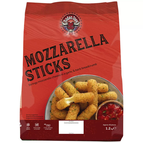 Rodeo Joe's Mozzarella Sticks 1.2KG | Fairdinks
