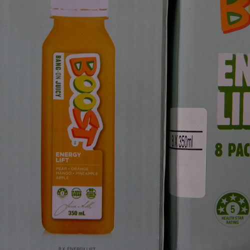 Boost Juice Energy Lift 8 pack (8 x 350ml) Fairdinks
